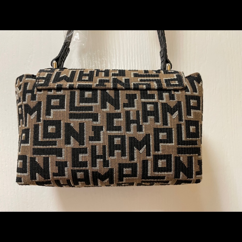 New LongChamp Roseau Jacquard LGP Crossbody  Bag